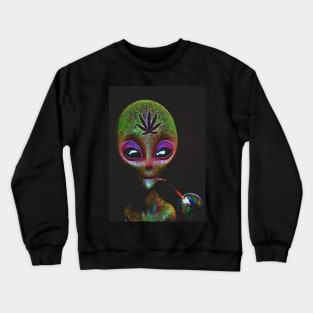 Stoned alien Crewneck Sweatshirt